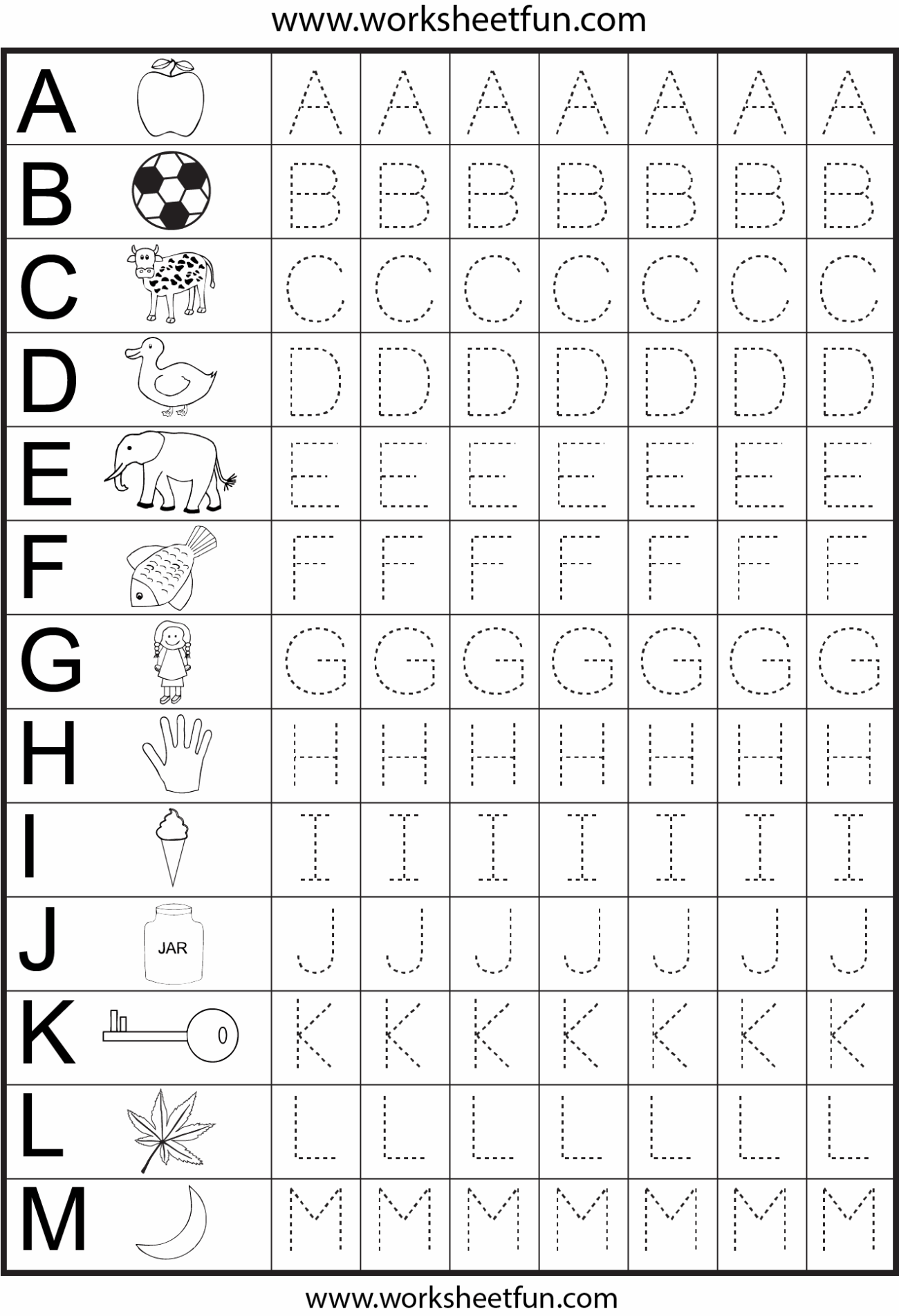 Letter Tracing 1 Worksheet FREE Printable Worksheets Worksheets Library