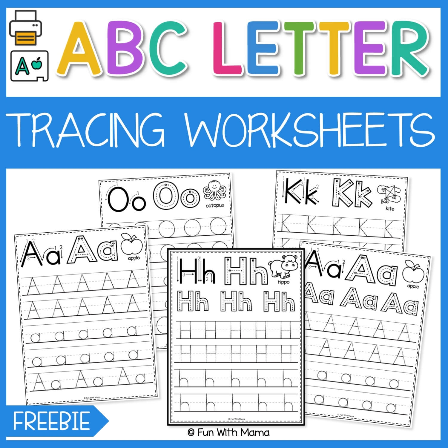 Letters Of The Alphabet Tracing Worksheets