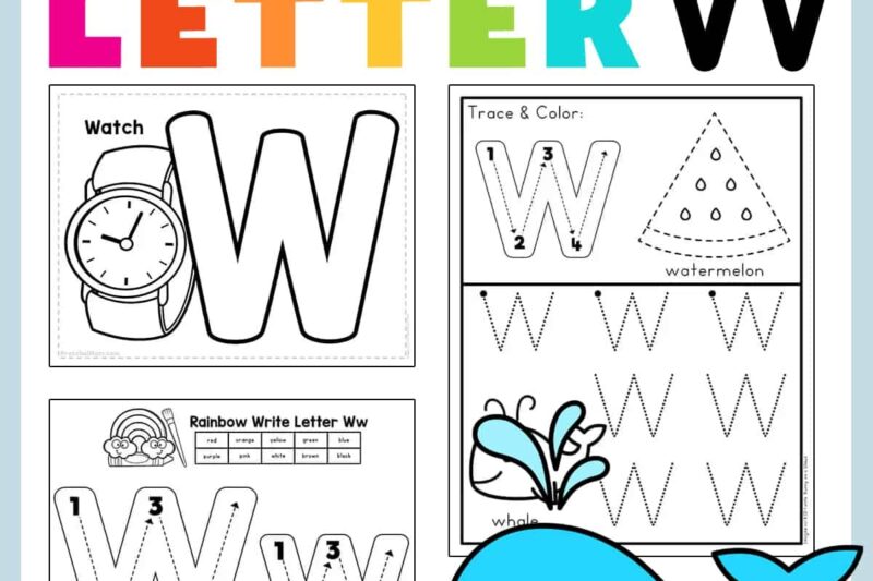 Free Printable W Worksheets