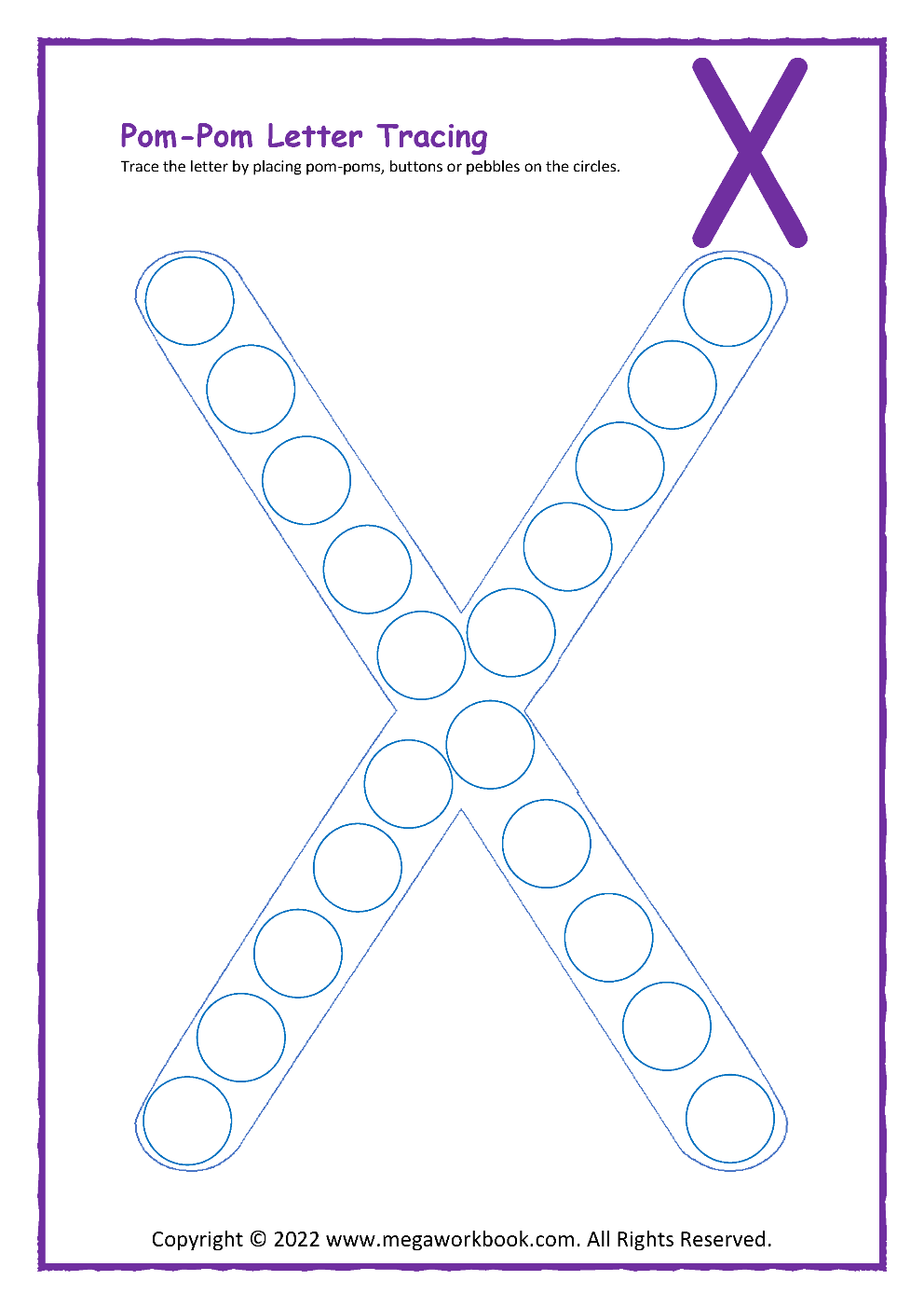 Printable Preschool Letter X