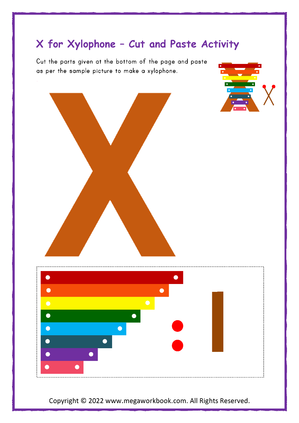 Letter X Preschool Printables