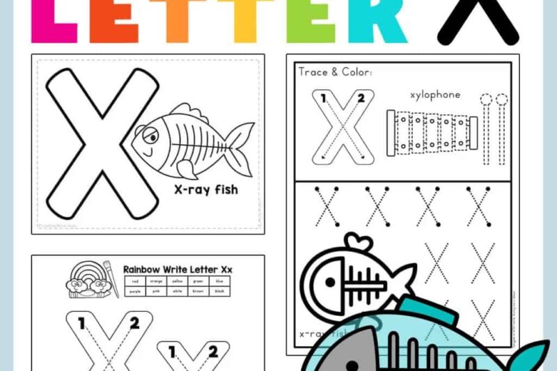 Letter X Preschool Printables