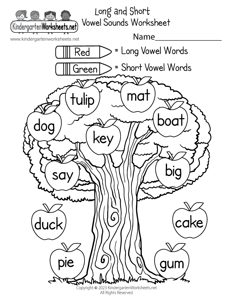 Printable Phonics Kindergarten English Worksheets