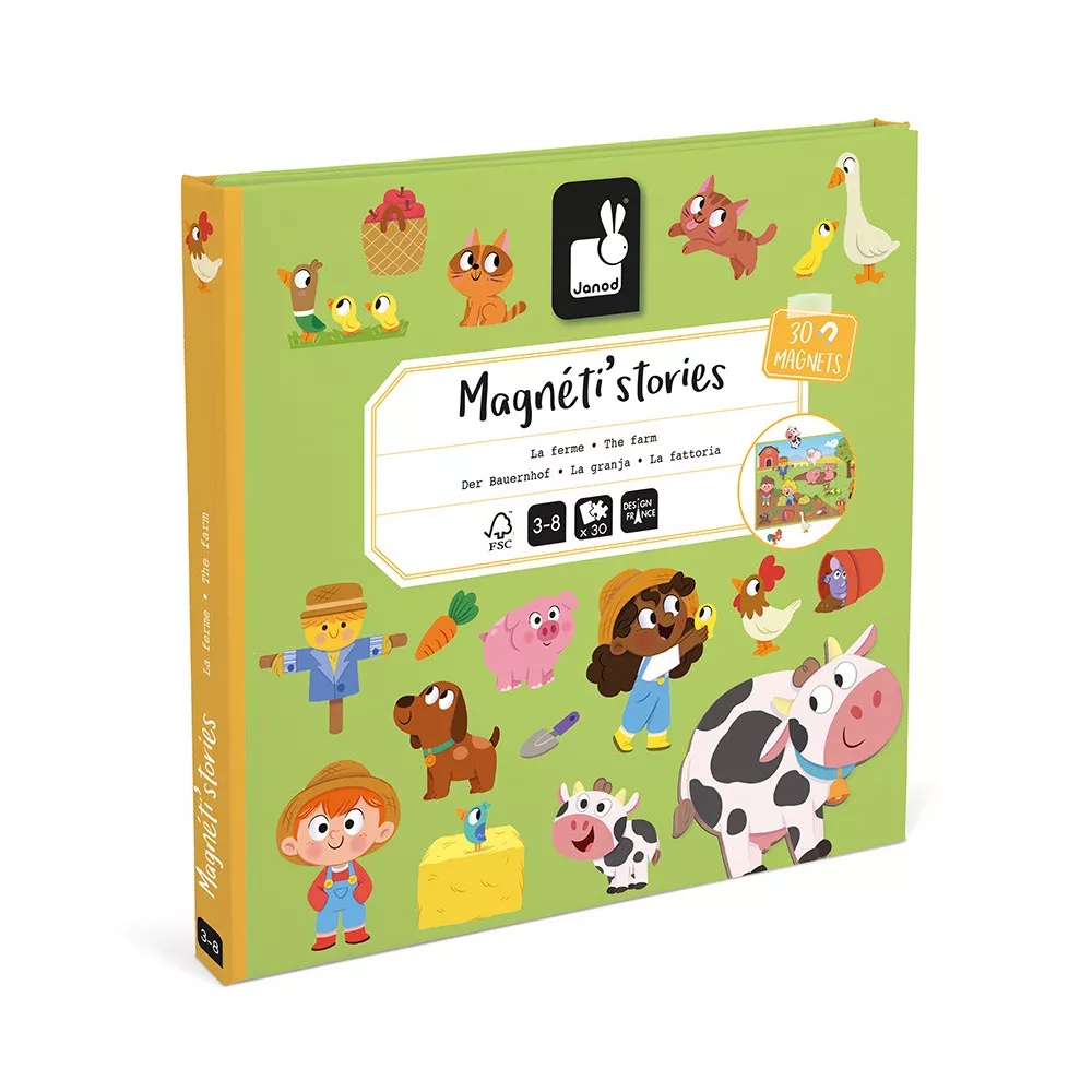 Magn ti stories The Farm Educational Magnetic Games Janod J05451
