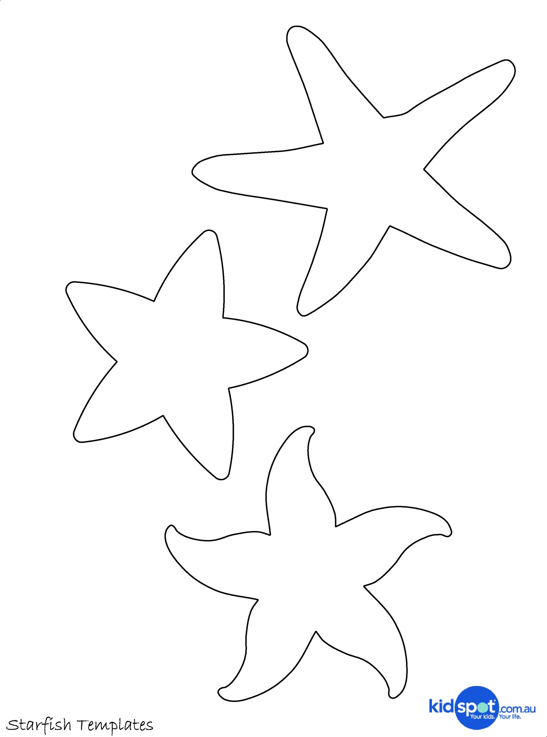 Starfish Printable Preschool