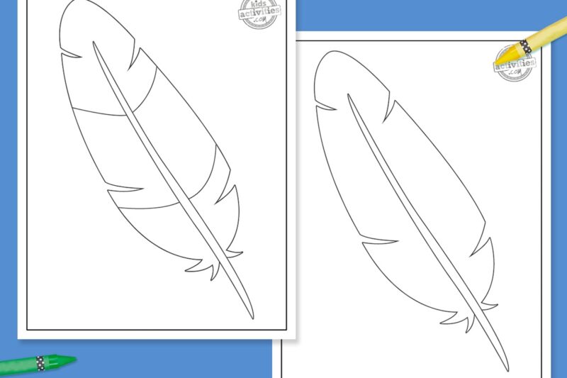 Printable Feather Template For Preschoolers