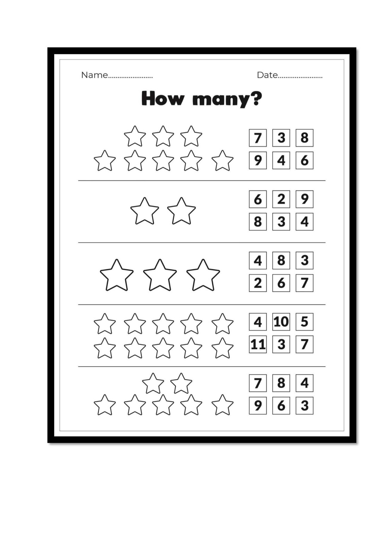 Math Count Learning Fun Activity Books Count And Color Math Worksheets