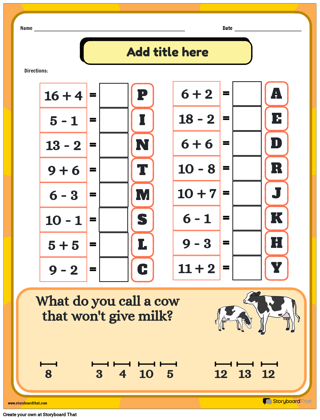Math Riddles Worksheets Math Puzzles For Kids