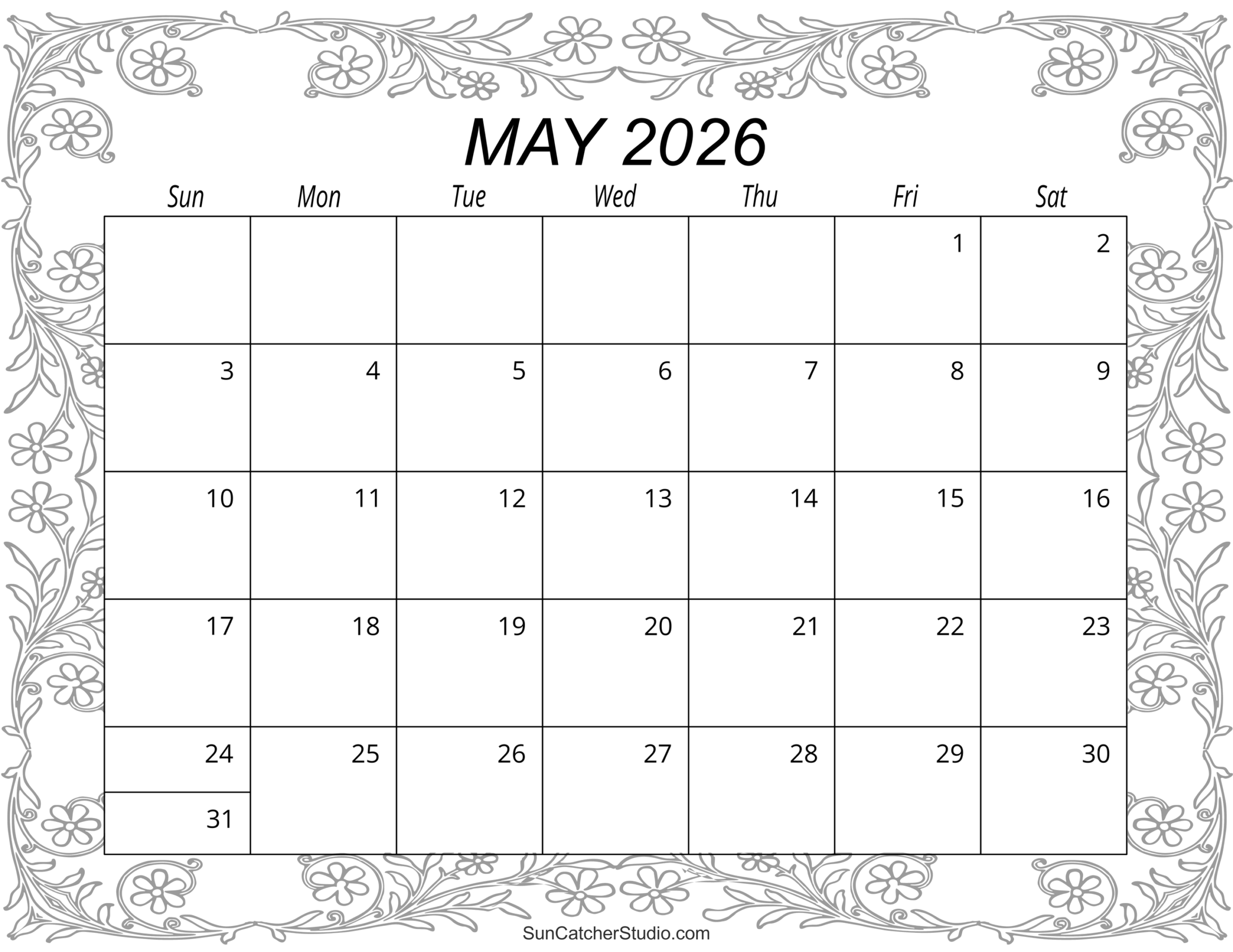 May 2026 Calendar Free Printable Free Printables Monograms Design Tools Patterns U0026 DIY Projects May 2026 Calendar Free Printable Free Printables Monograms Design Tools Patterns U0026 DIY Projects