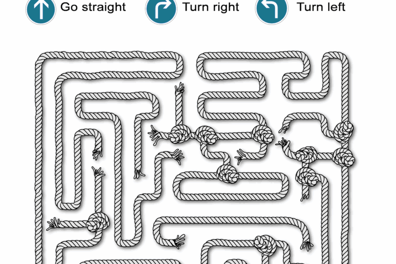 Maze Directions Worksheet