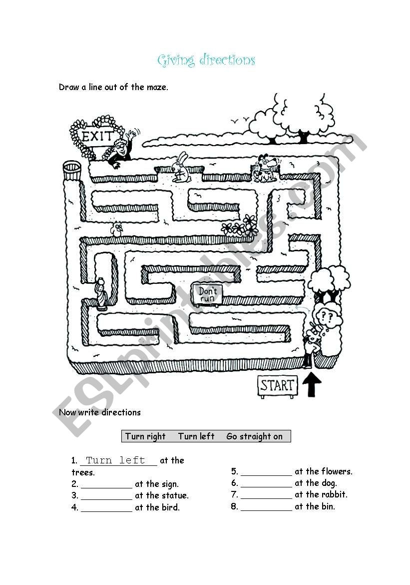 MAZE ESL Worksheet By Eliyosoy