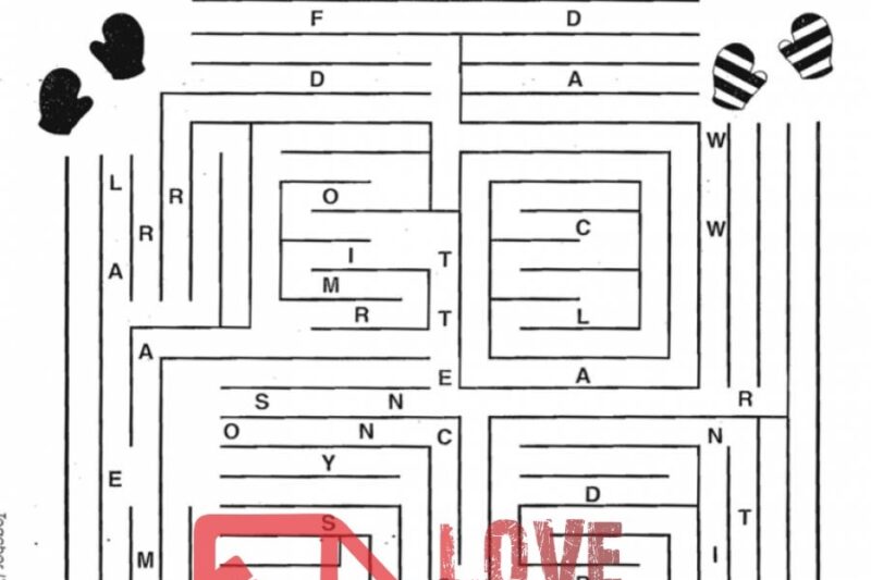 Sentence Maze Worksheets