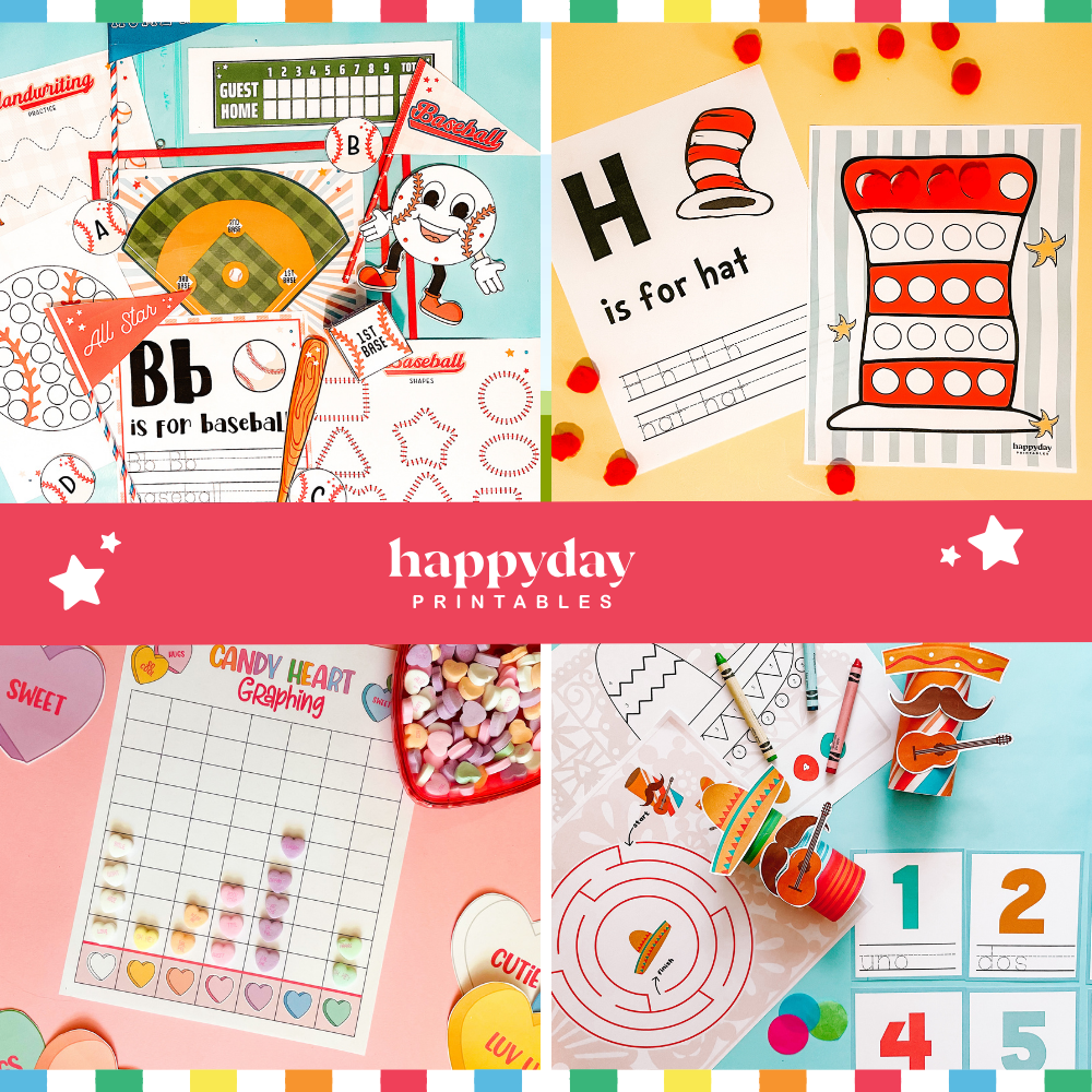 Monthly Digital Membership Happy Day Printables