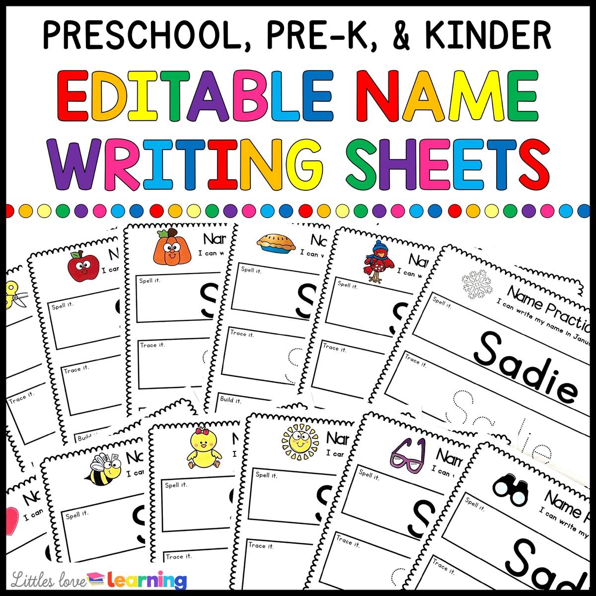 Printable Editable Name Sign In Preschool