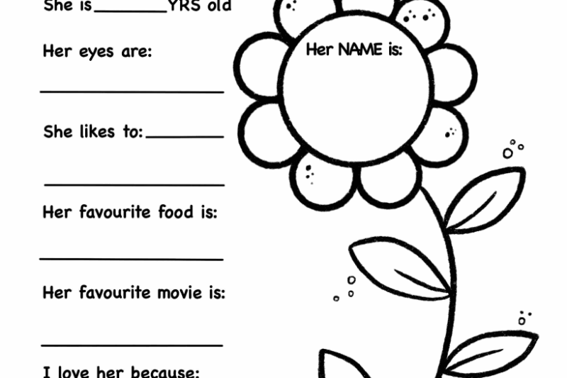 Free Printable Mothers Day Worksheets
