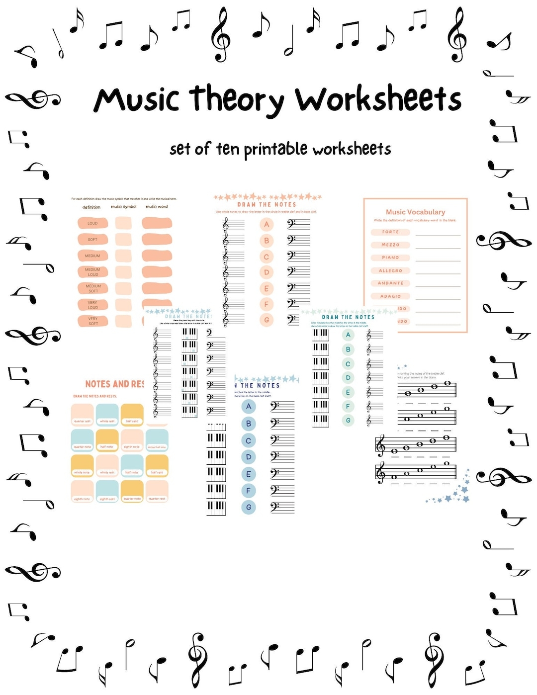 Music Theory Free Printable Worksheets