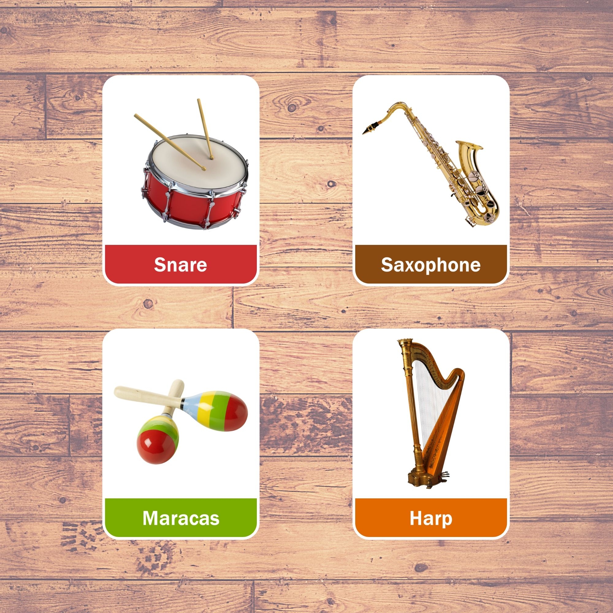 MUSICAL INSTRUMENTS Flashcards Montessori Educational Learning 30 Cards MUSICAL INSTRUMENTS Flashcards Montessori Educational Learning 30 Cards
