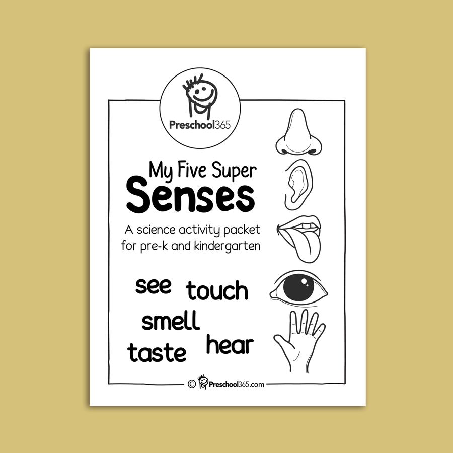 My Five Senses Kindergarten Activity Printables My Five Senses Kindergarten Activity Printables