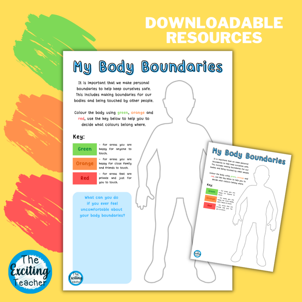 Free Printable Personal Space Boundaries Worksheets