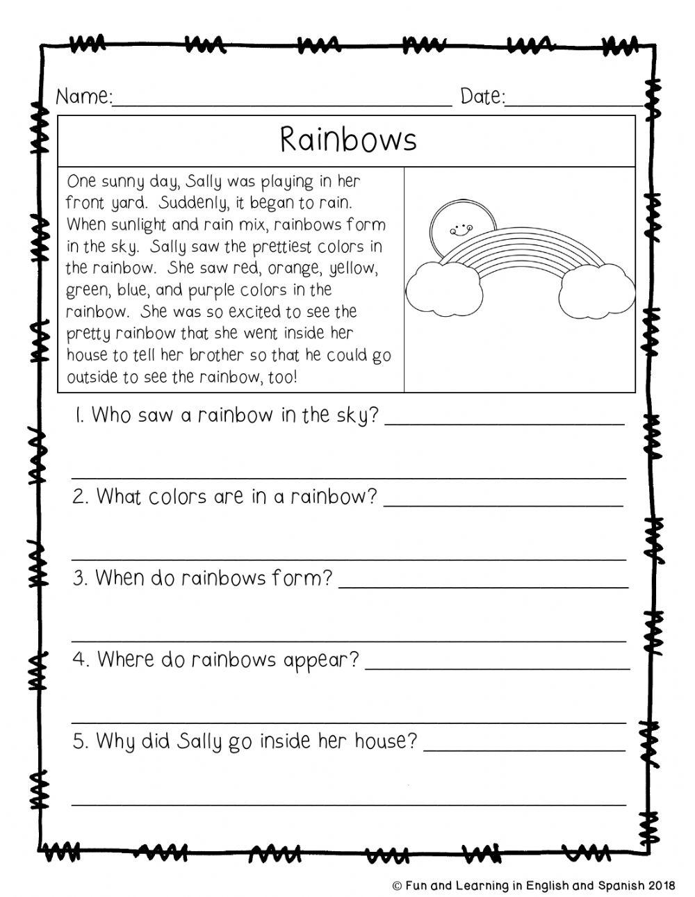 New Friend Reading Comprehension Worksheet Have Fun Teaching 