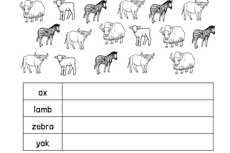 Printable Pictograph Worksheets For Kindergarten