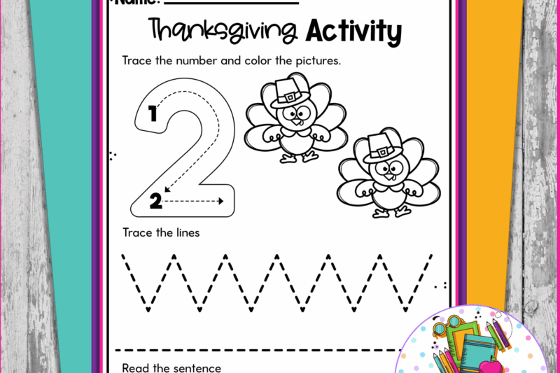 Pre K Thanksgiving Printables Preschool