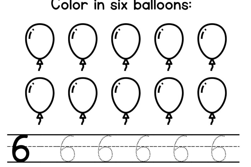 Free Printable Worksheets For Number 6