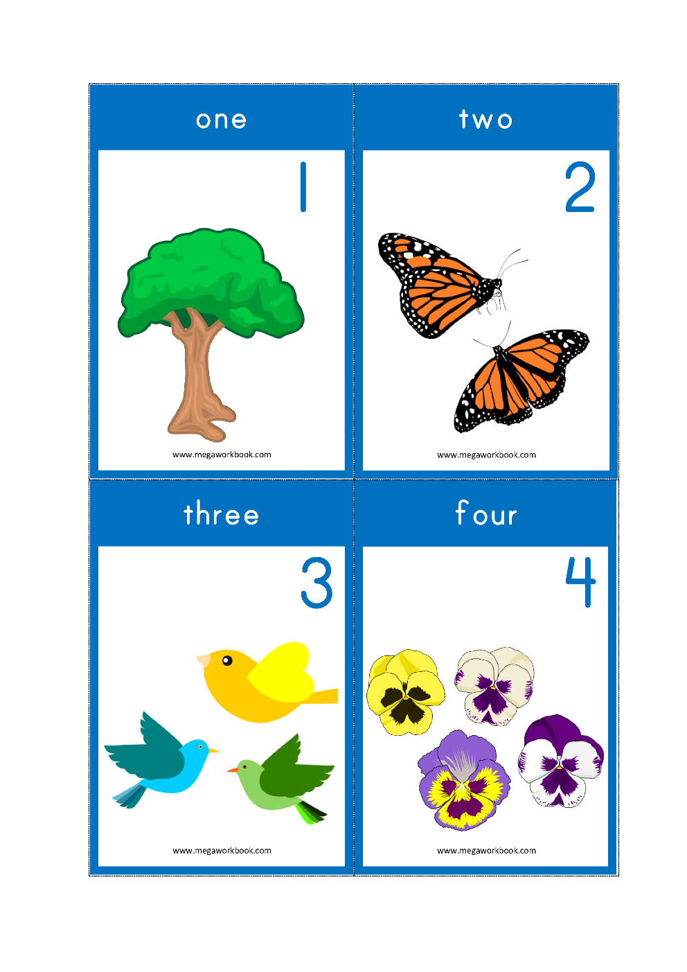 Number Flashcards 1 To 10 1 To 20 MegaWorkbook