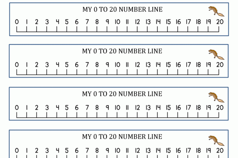 Number Line Free Worksheets Printable
