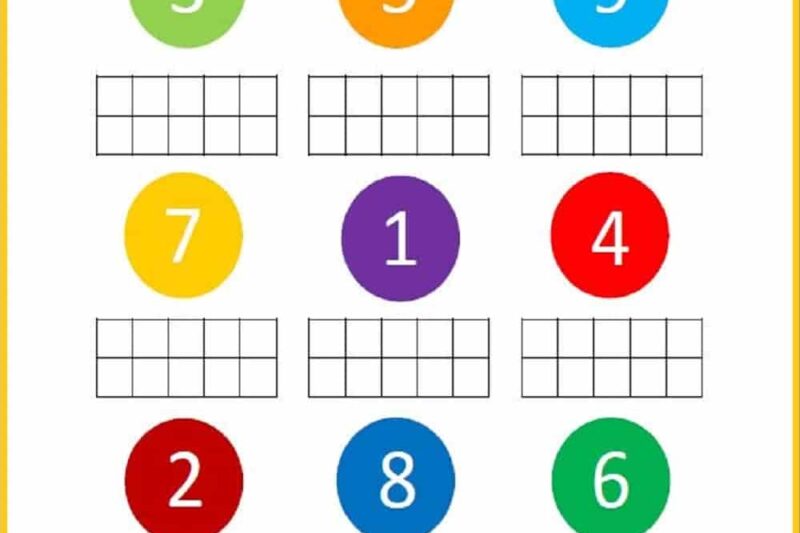 Printable Number Games For Preschoolers