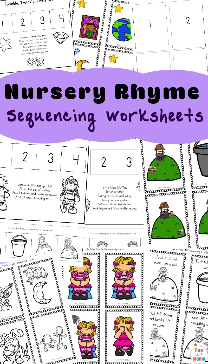 Nursery Rhymes Sequencing Worksheet Activities Fun With Mama