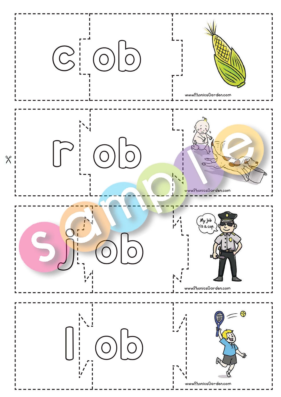 OB Pat a Word Word Family Bundle 85 Pages Phonics Garden