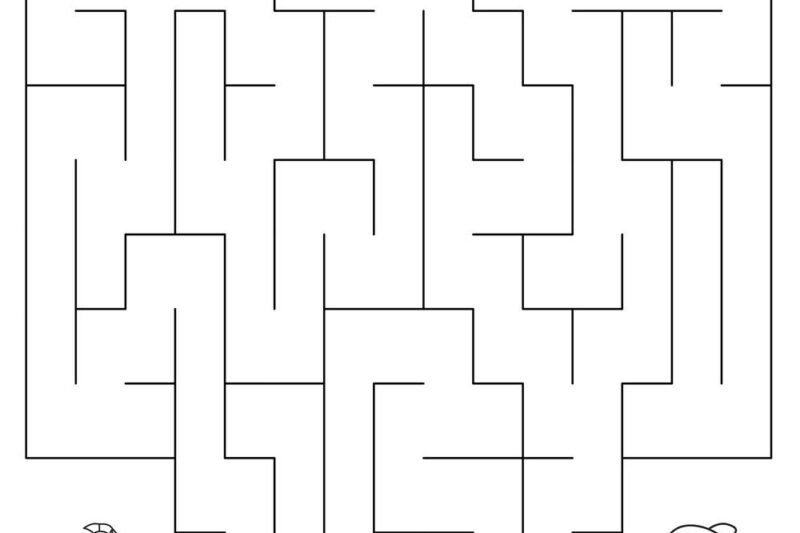 Ocean Maze Worksheet
