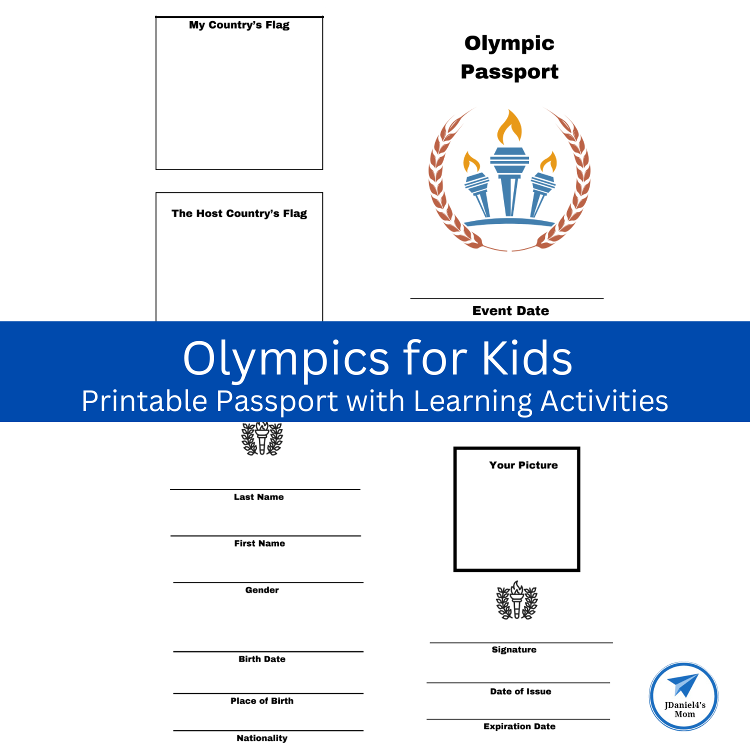 Olympics For Kids Printable Passport With Learning Activities Olympics For Kids Printable Passport With Learning Activities