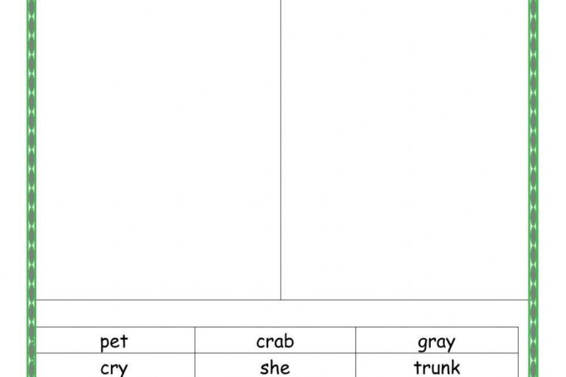 Free Printable Open Syllable Worksheets