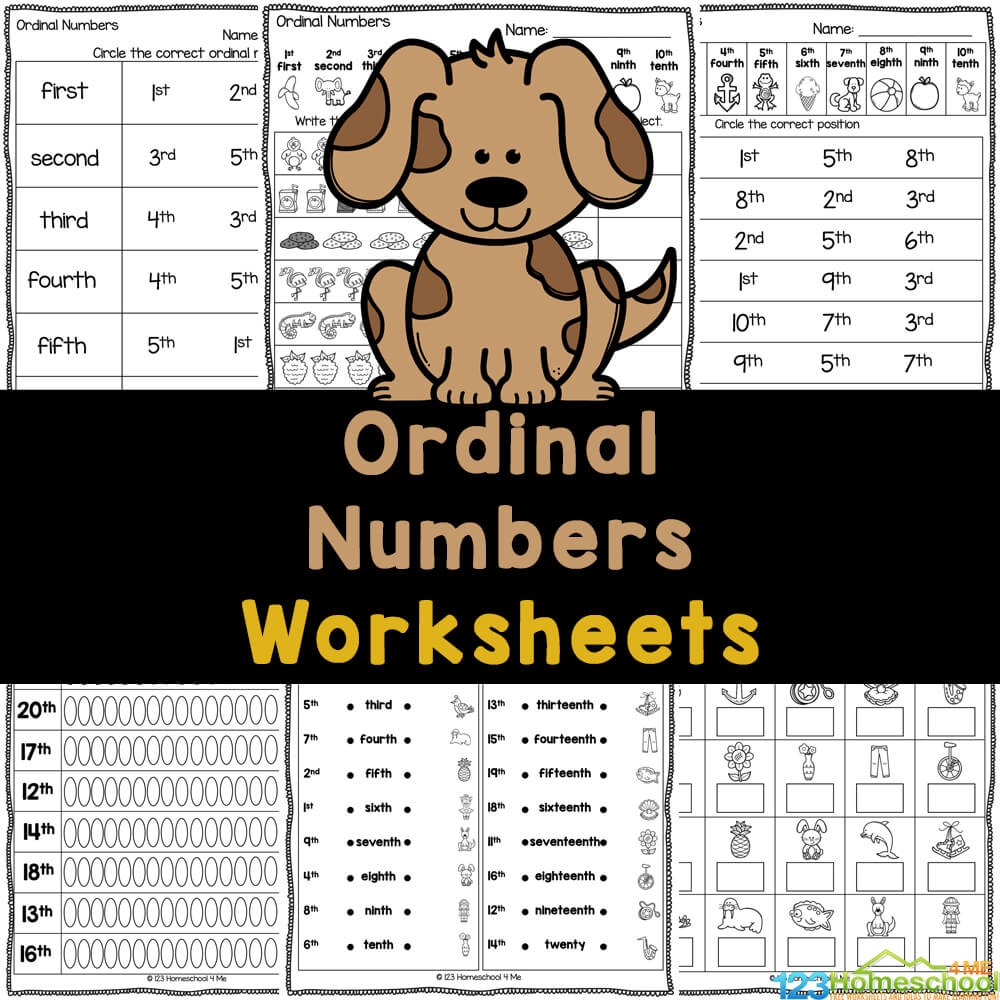 Free Printable Ordinal Numbers Worksheet
