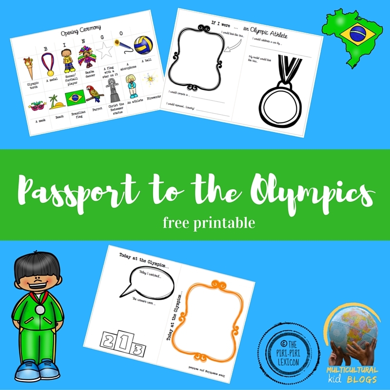 Passport To The Olympics Printable Multicultural Kid Blogs