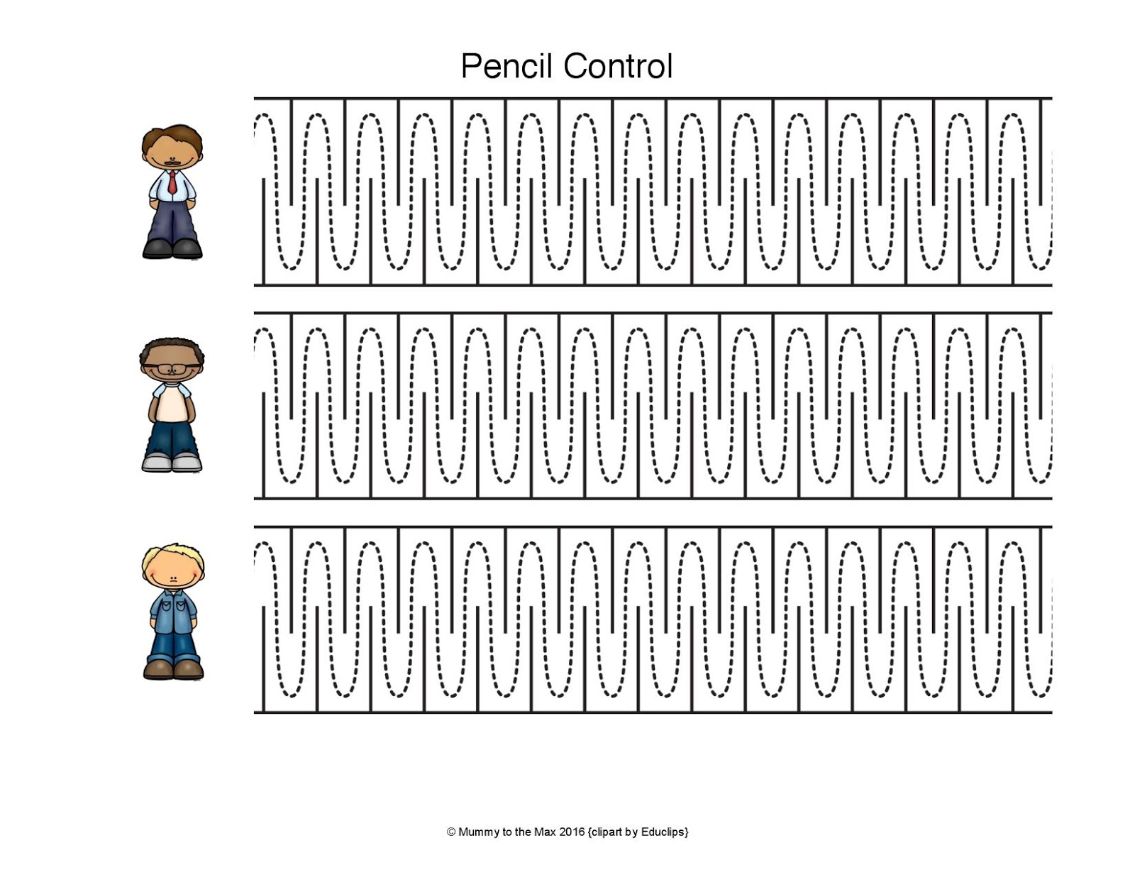 Pencil Control U0026 Free Printable MUMMY TO THE MAX