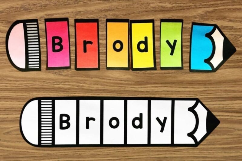 Preschool Name Puzzle Printable