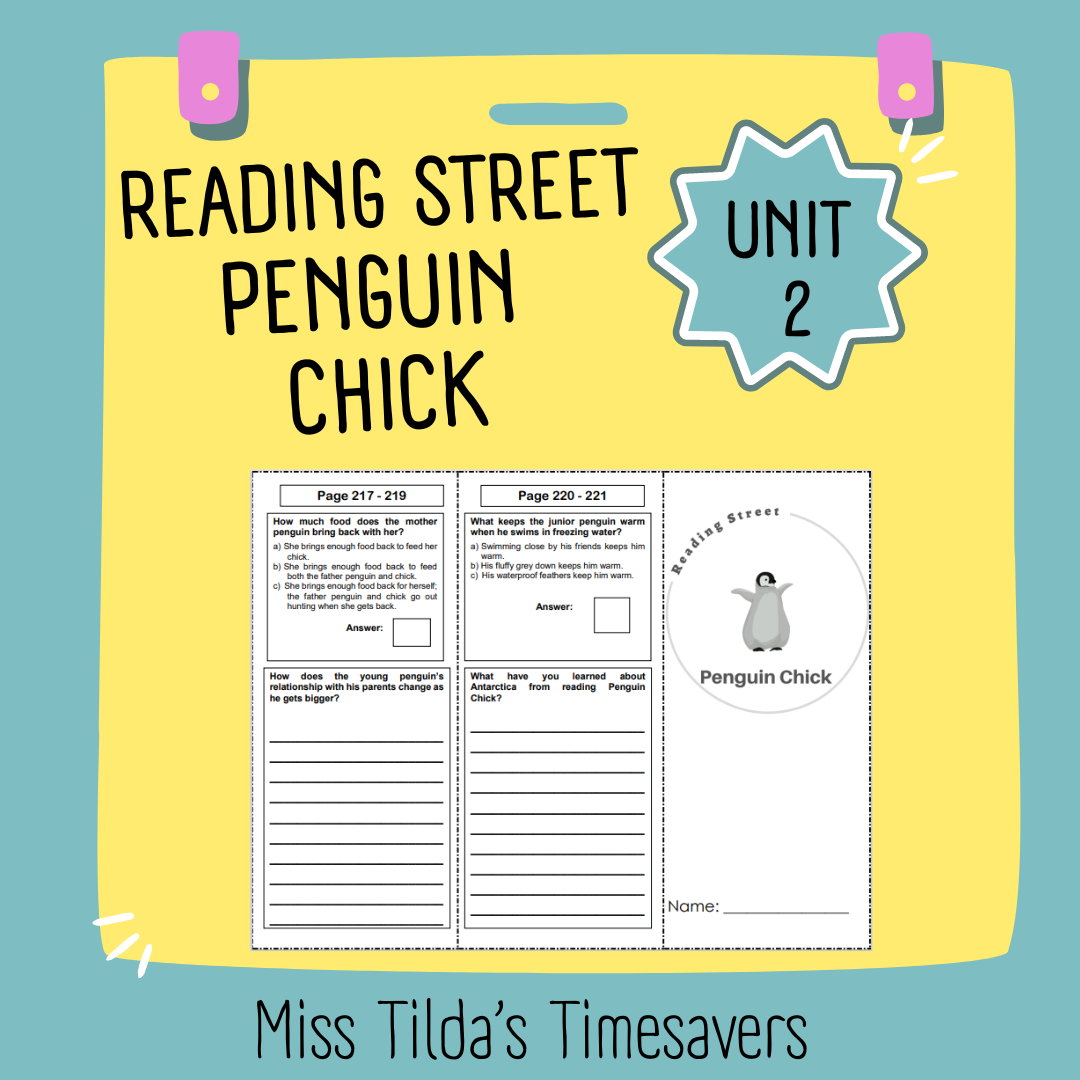Penguin Chick 3rd Grade Reading Street Made By Teachers