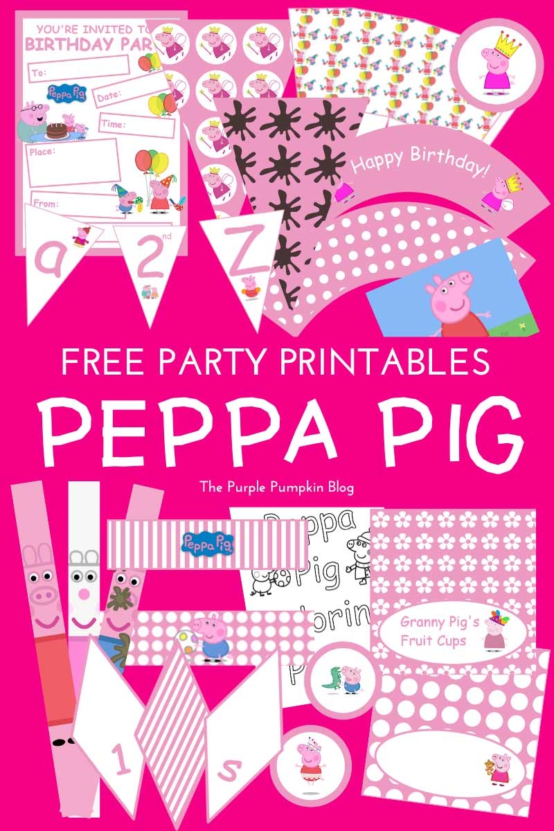 Peppa Pig Party Printables Fun Party Ideas