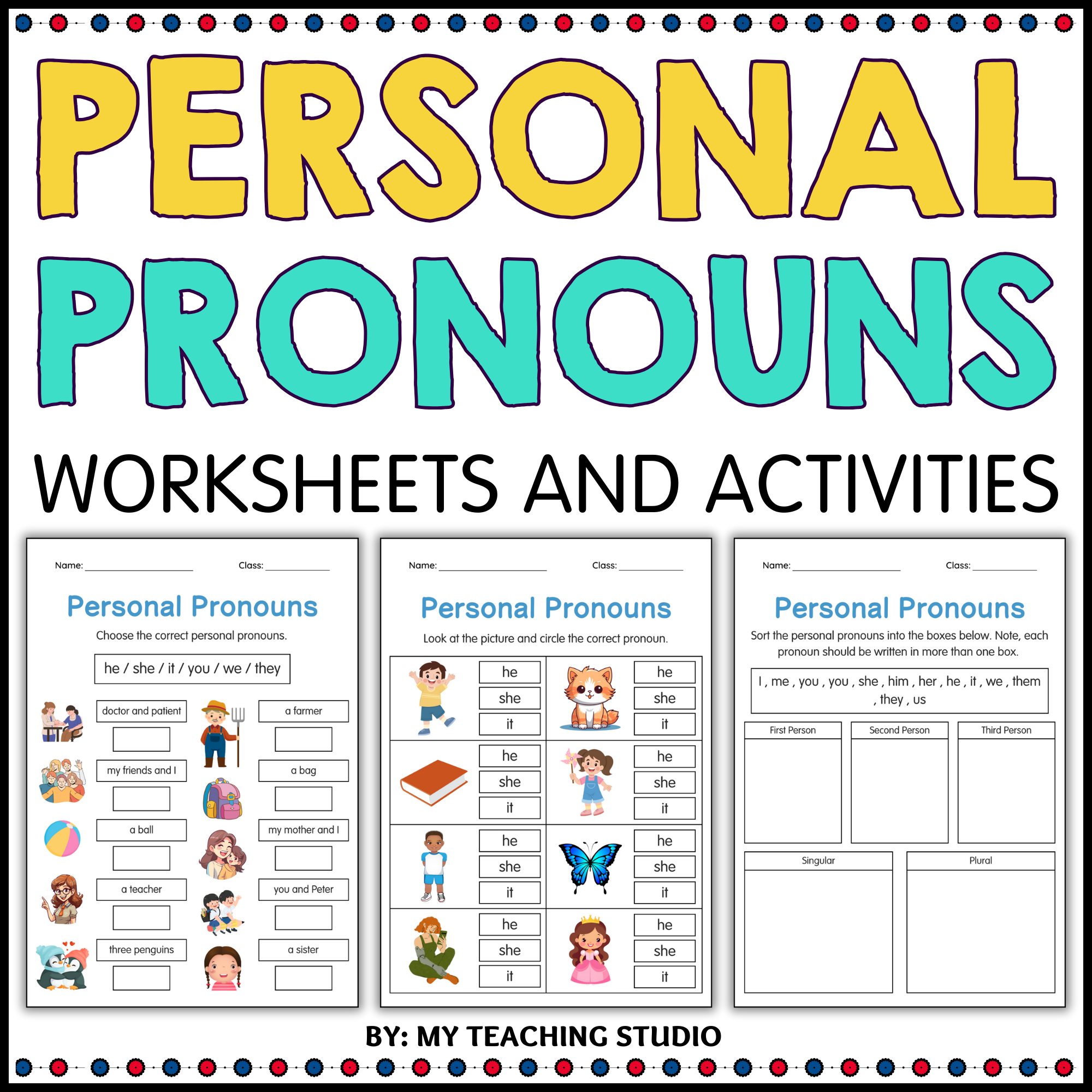 Free Printable Worksheets Nouns And Pronouns