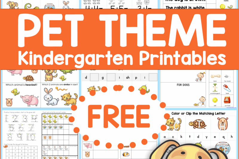 Preschool Pet Printables