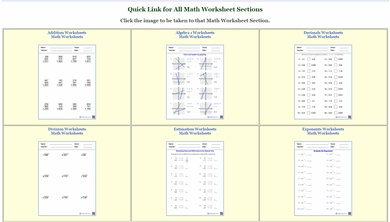 Pin On Math Aids Com Worksheets Library