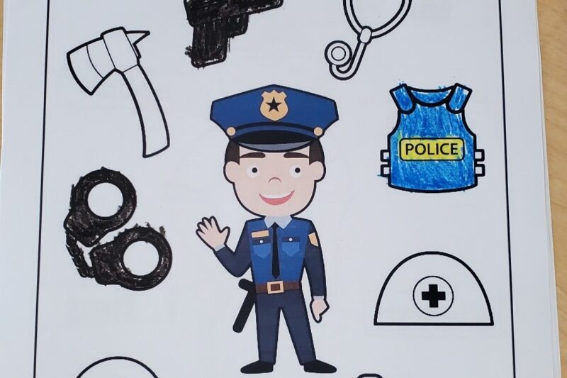 Free Printable Preschool Police Officer Worksheets