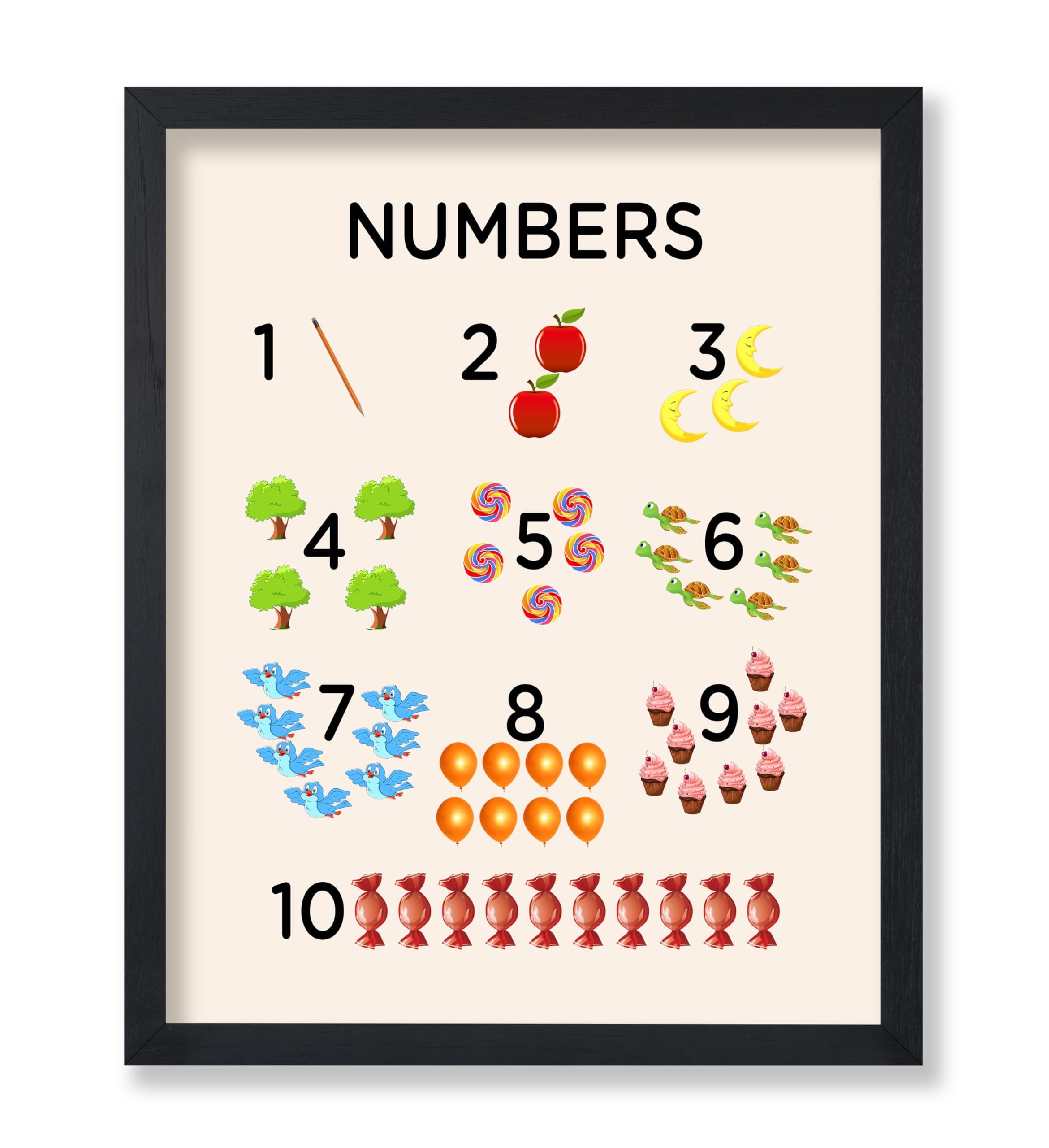 Preschool Number Poster Printable