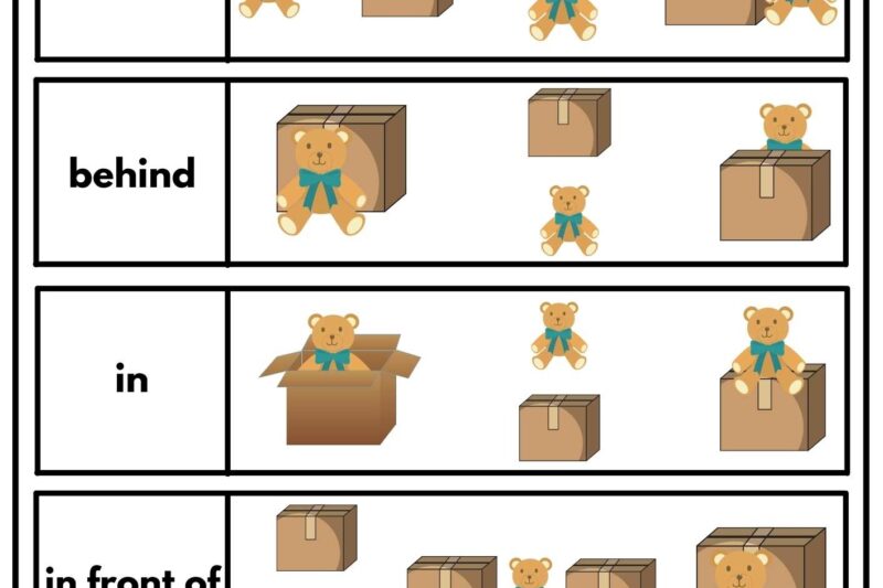 Free Printable Preposition Worksheets For Kindergarten