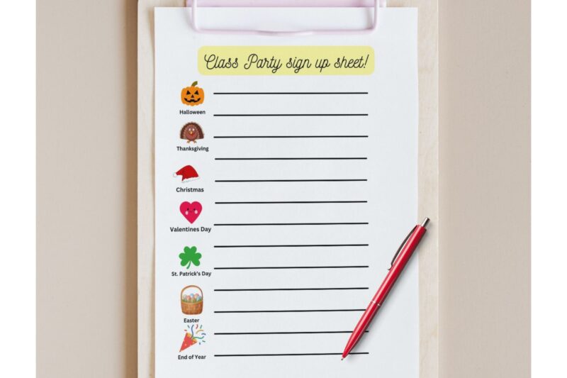 Preschool Hate Signing Up For Printables