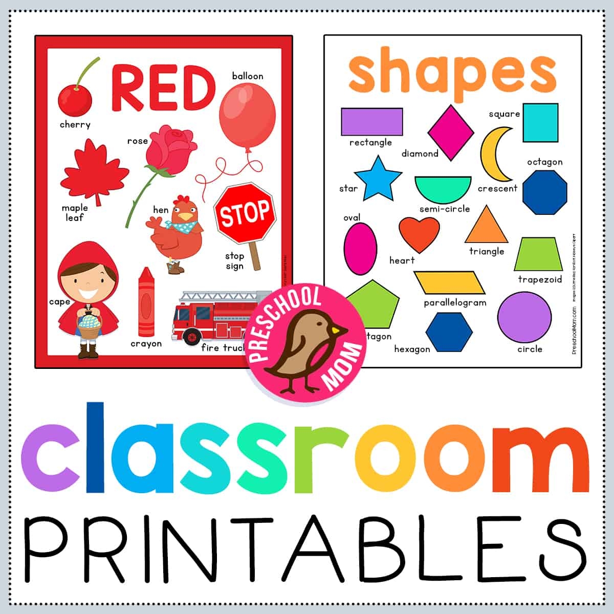 Preschool Classroom Printables Preschool Mom