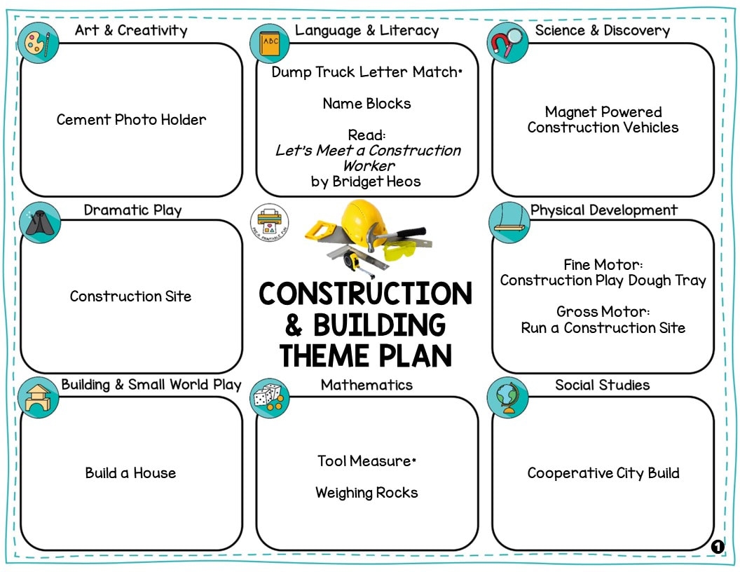 Printable Blueprints For Preschoolers